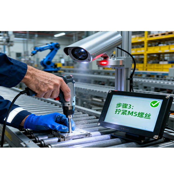 工人锁螺丝手顺作业AI监测系统